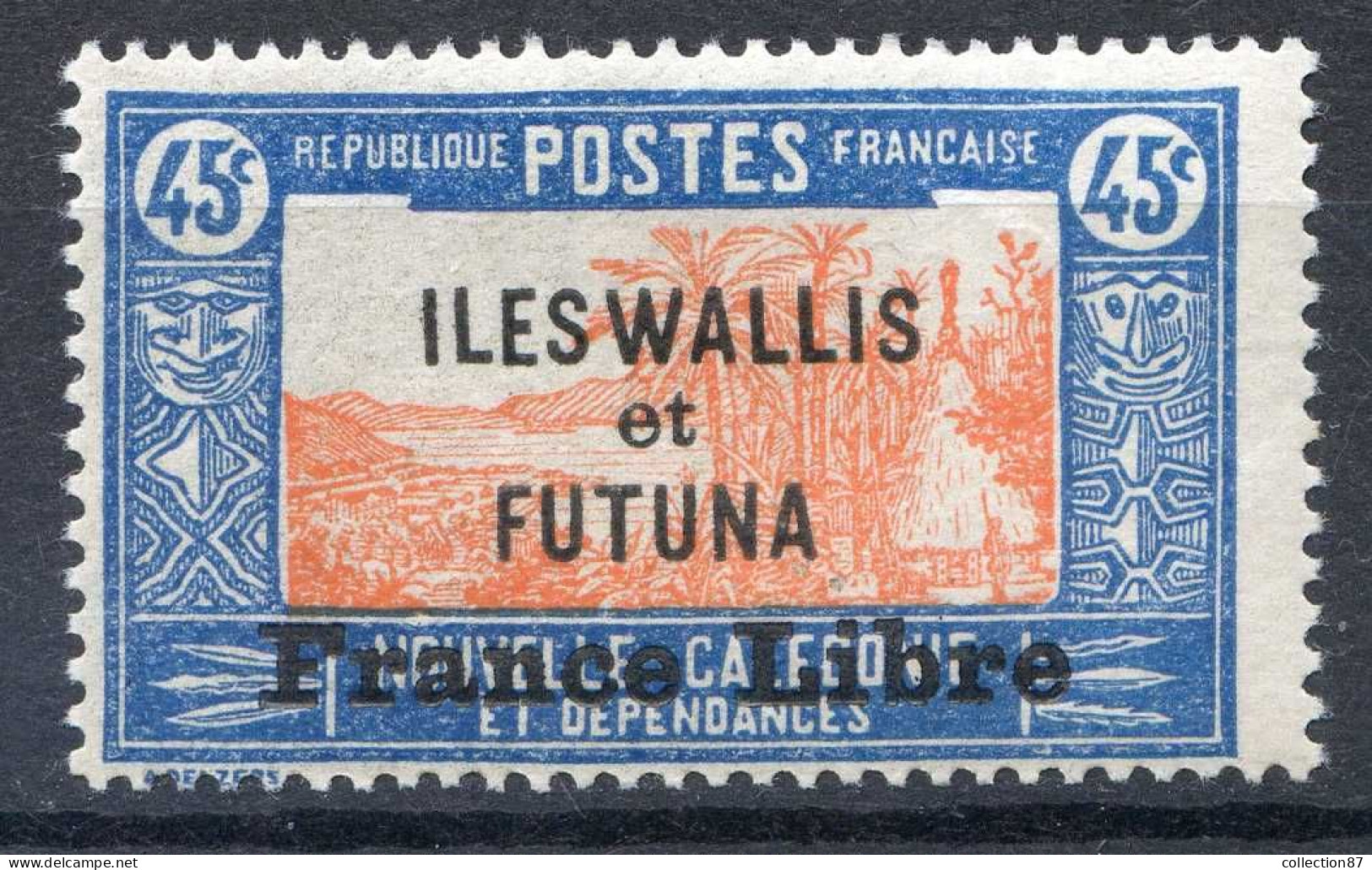 REF 086 > WALLIS & FUTUNA < FRANCE LIBRE N° 104 * Neuf Ch - MH * - Ongebruikt