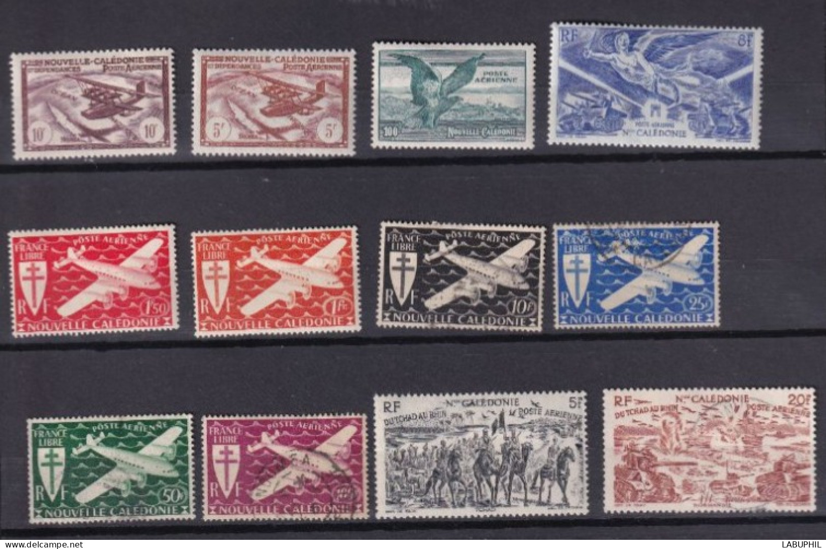 NOUVELLE CALEDONIE Dispersion D'une Collection Oblitéré Used  1942 /46 Petit Lot - Oblitérés