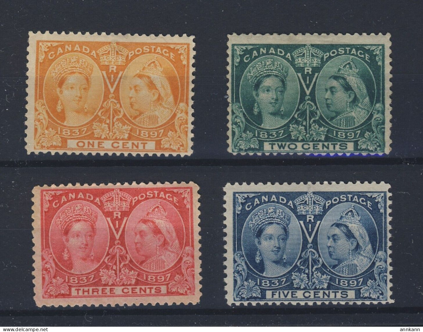 4x Canada Victoria Jubilee Stamps; #51-1c 52-2c 53-3c 54-5c Guide Value $100.00 - Ungebraucht