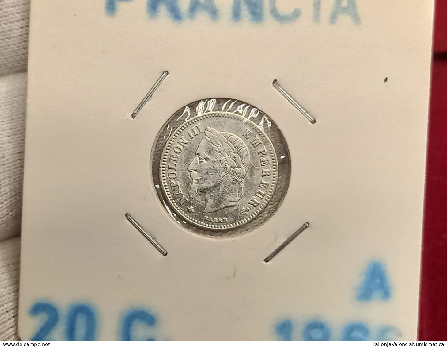 Francia France 20 Centimes 1866 A Paris Km 805 Plata - Otros & Sin Clasificación