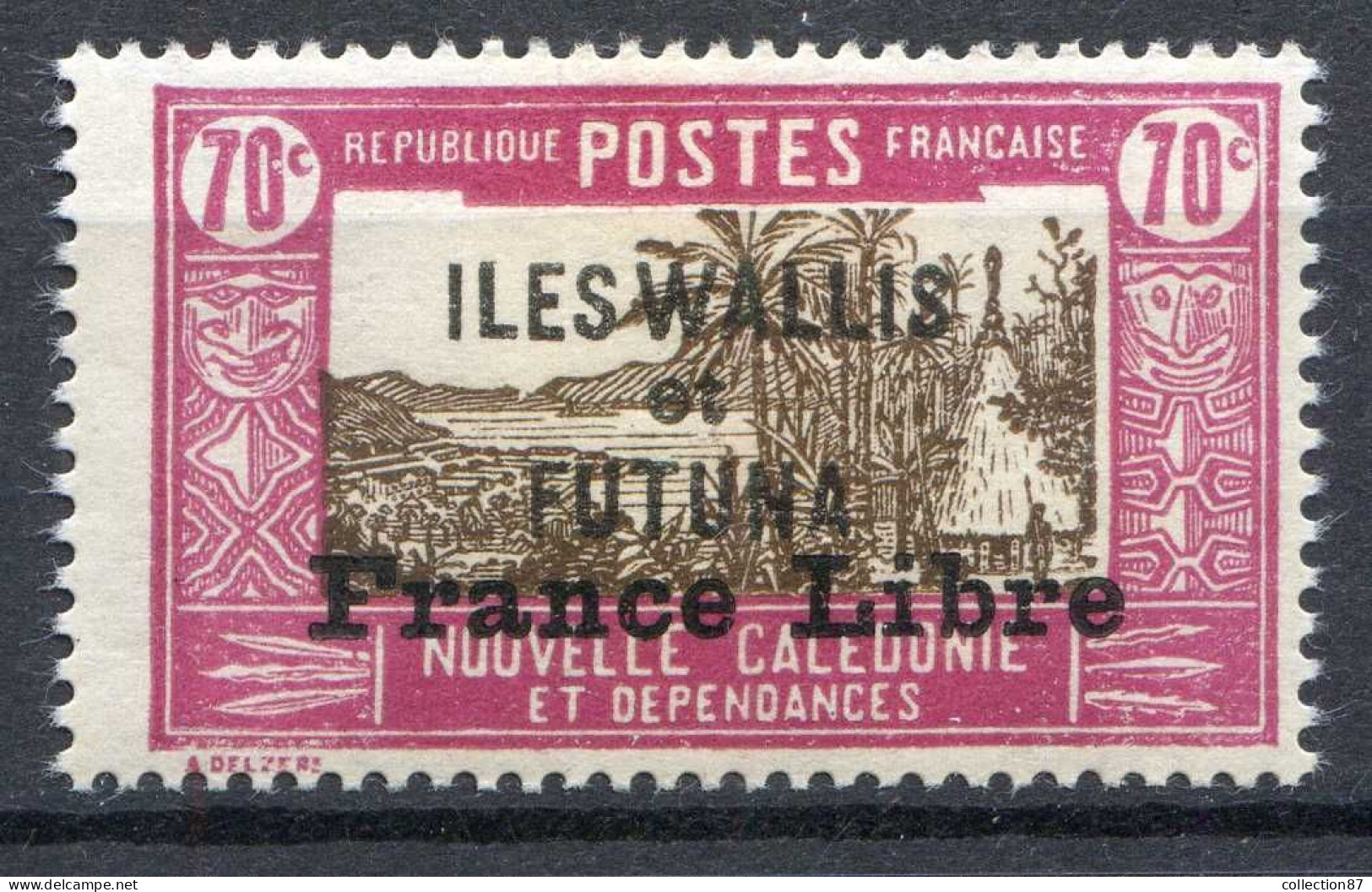 REF 086 > WALLIS & FUTUNA < FRANCE LIBRE N° 110 * Neuf Ch - MH * - Ongebruikt