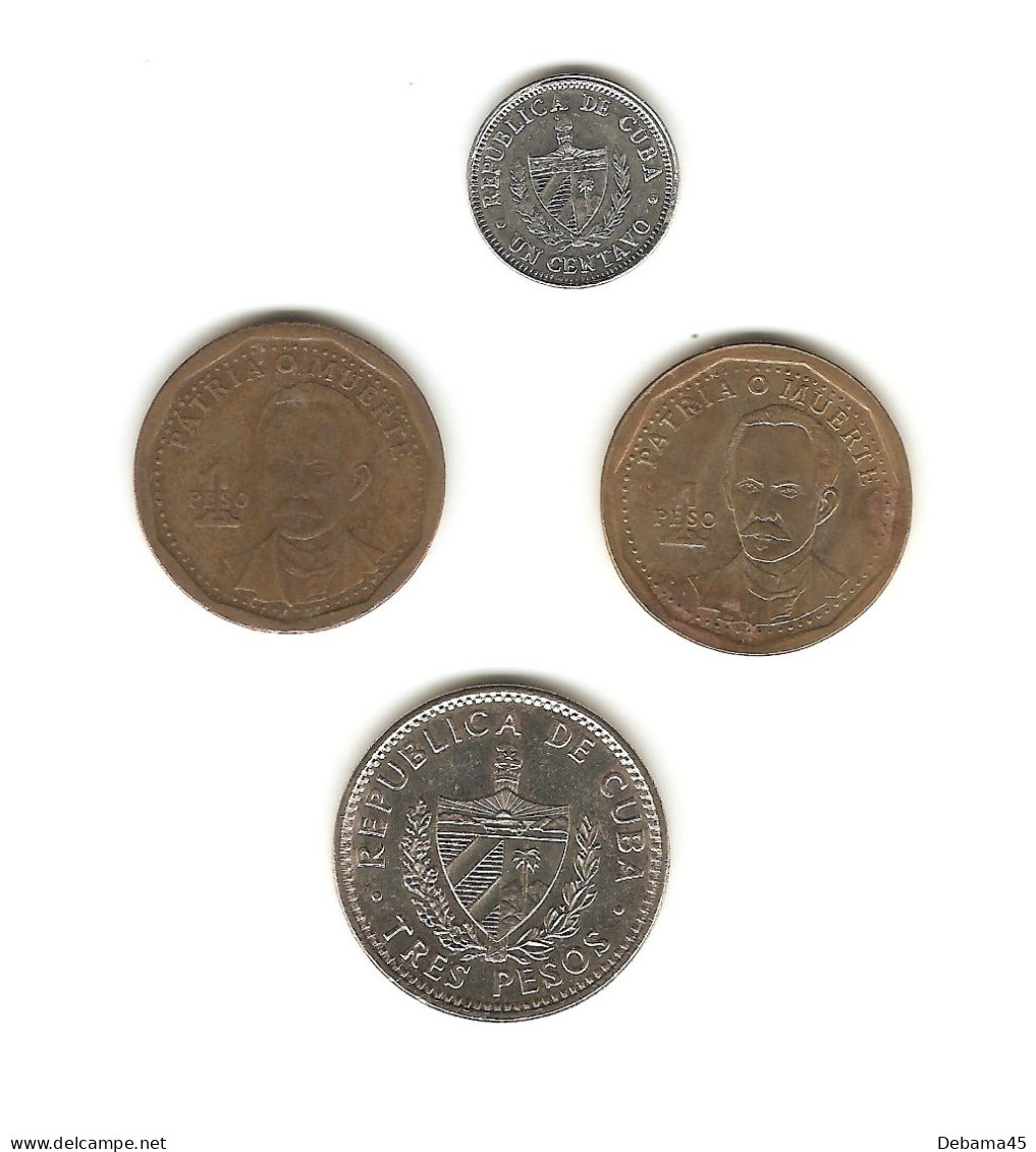 575/ Cuba : 1 Centavo 2020 - 1 Peso 2014 Et 2016 - 3 Pesos 2002 - Kuba
