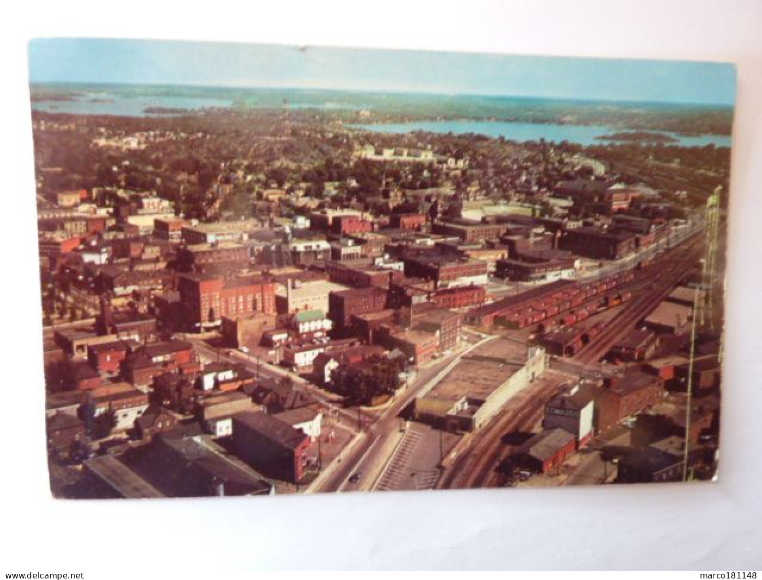 An Aerial View Of SUDBURY, ONTARIO, Looking South Towards Lake Ramsay, Over The C.P.R. Yards - Andere & Zonder Classificatie