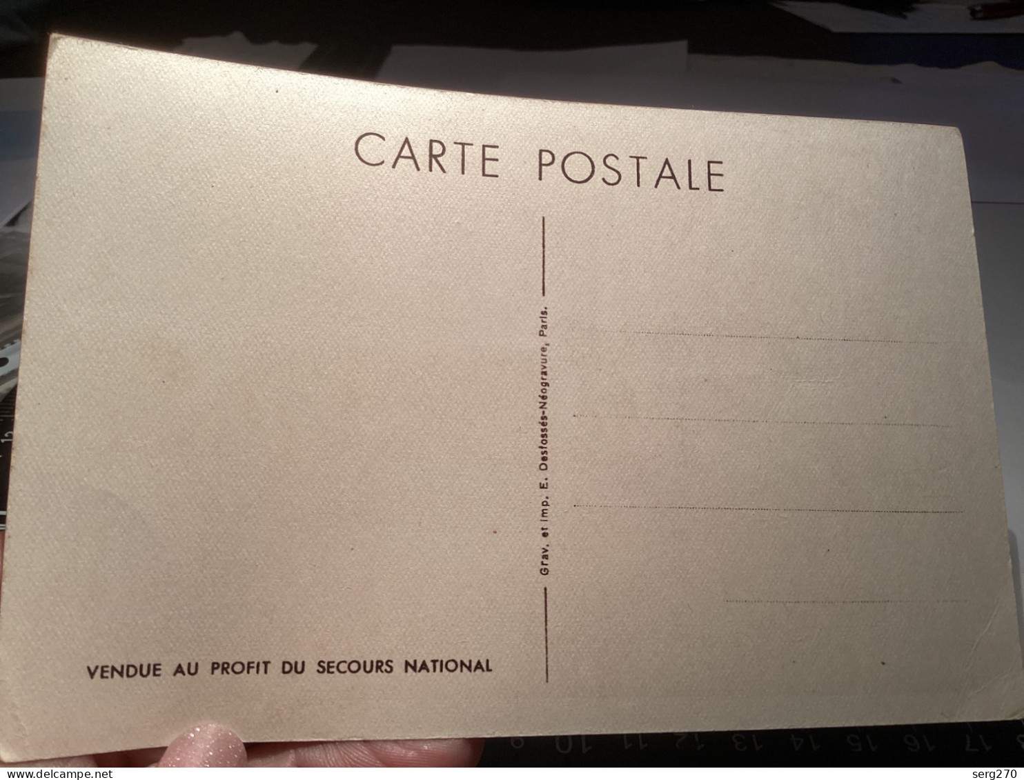 Philippe Pétain Vendu Au Profit Du Secours National  Juin 1940 - Partidos Politicos & Elecciones