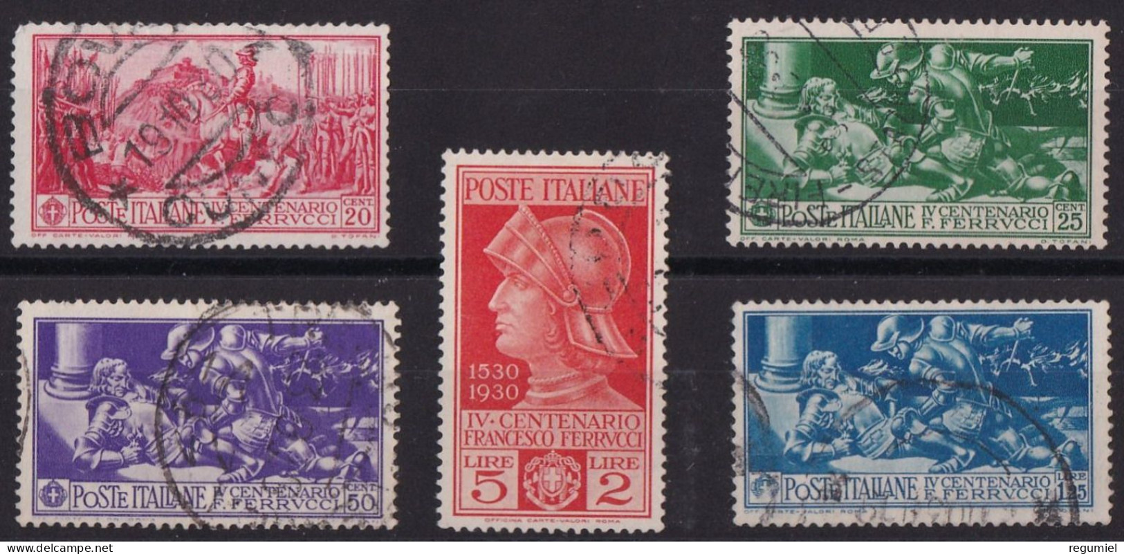 Italia U  258/262 (o) Usado 1930 - Gebraucht