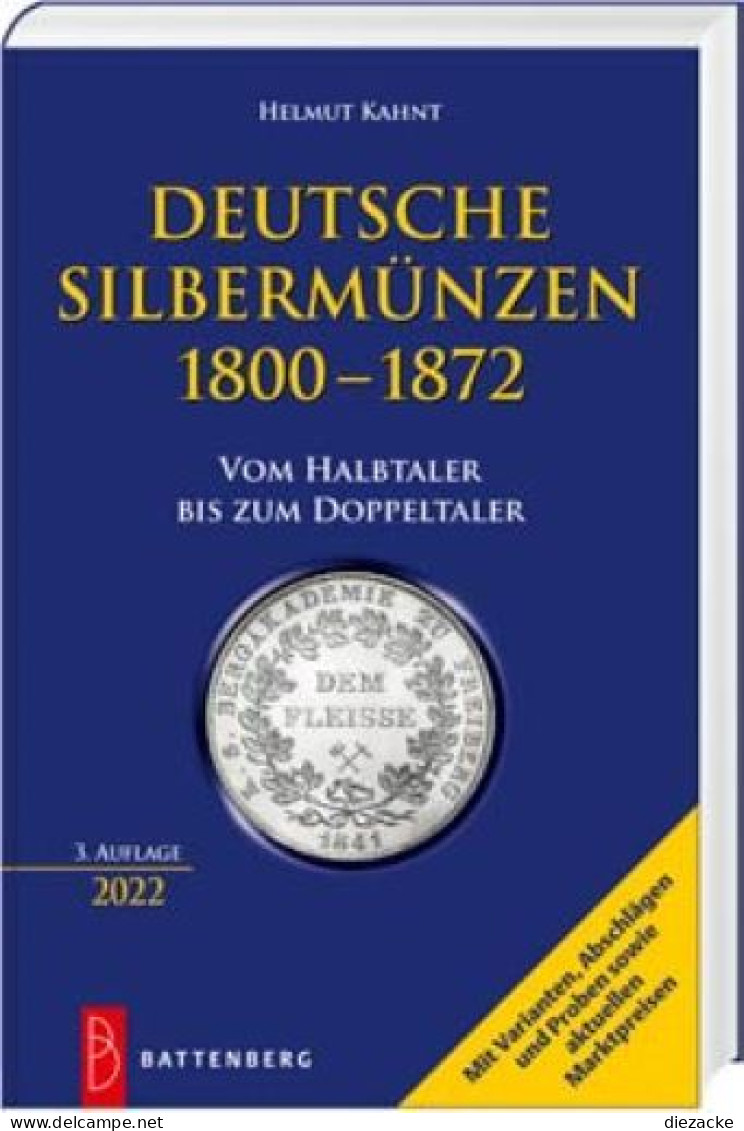 Deutsche Silbermünzen 1800-1872 -Battenberg Verlag 3. Auflage 2022 Neu - Literatur & Software