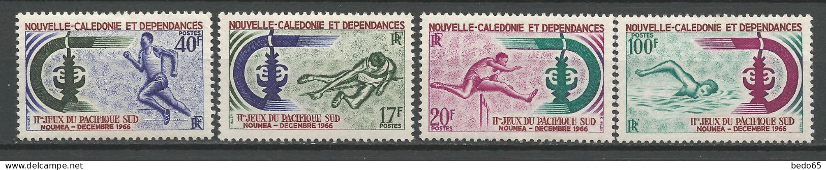 NOUVELLE-CALEDONIE N° 332 à 335 Série Complète  NEUF* TRACE DE CHARNIERE  / Hinge / MH - Nuevos