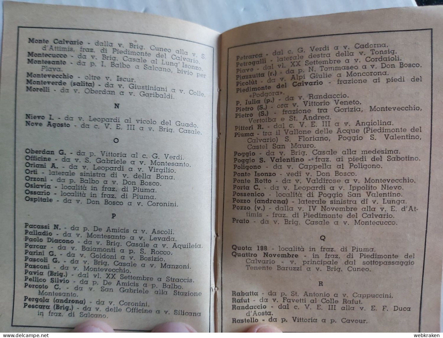 VADEMECUM AGENDINA CALENDARIETTO CALENDARIO 1943 CROCE VERDE GORIZIA - Kleinformat : 1921-40