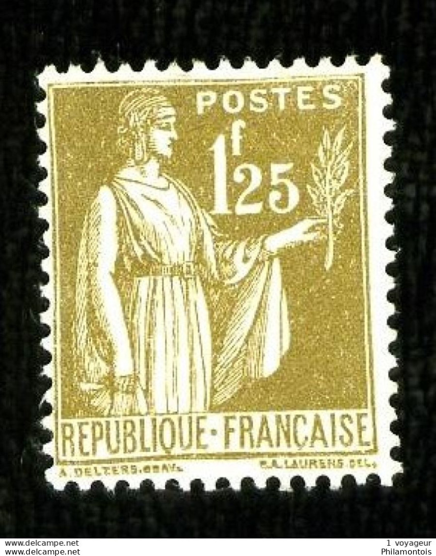 287 - 1F25 Olive Type PAIX - Neuf N** - Très Légers Défauts De Gomme - Bon Centrage - Très Beau - 1932-39 Vrede