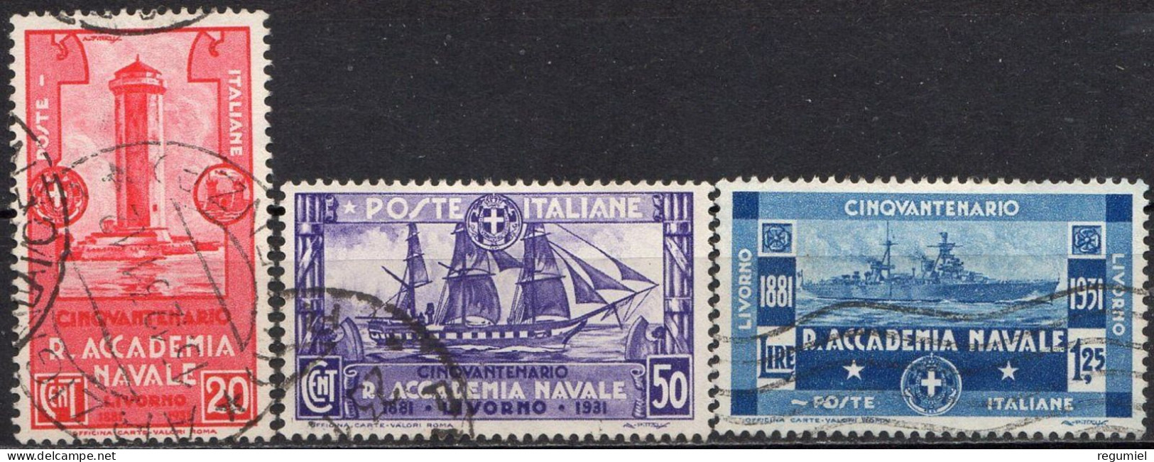 Italia U  280/282 (o) Usado 1931 - Used