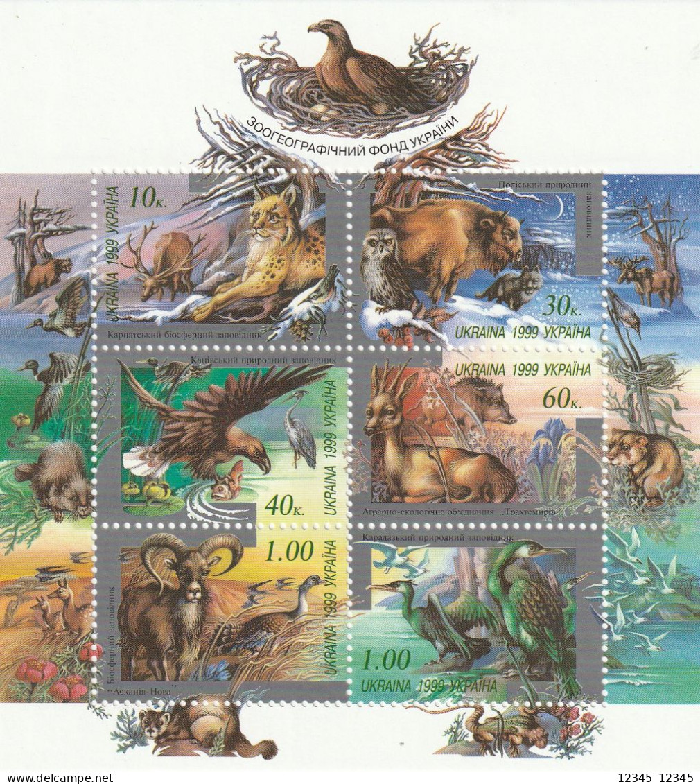 Oekraïne 1999, Postfris MNH, Animals - Ukraine