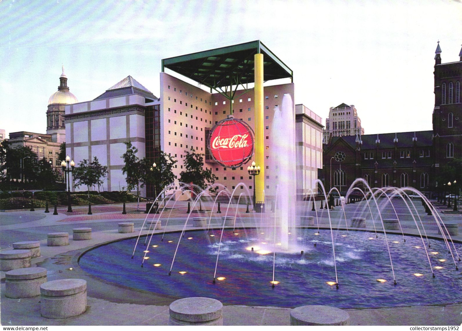 ATLANTA, GEORGIA, COCA COLA, ARCHITECTURE, FOUNTAIN, UNITED STATES, POSTCARD - Atlanta