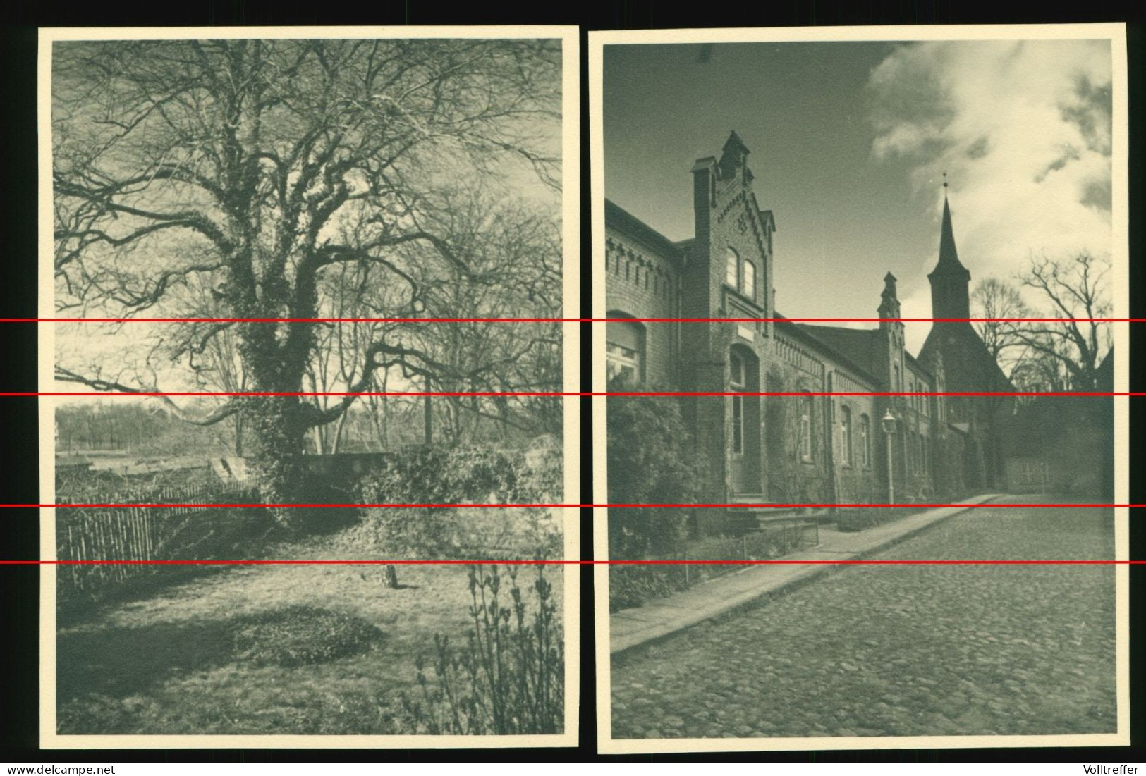 4x Orig. Foto 1938 Ribnitz-Damgarten, Ortspartie Kloster Ribnitz - Ribnitz-Damgarten