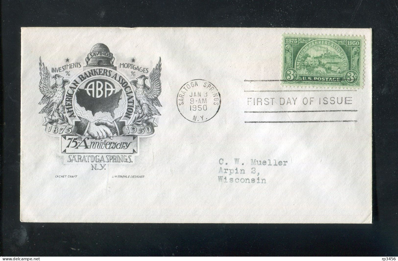 "USA" 1950, Mi. 605 FDC (R0006) - Enveloppes évenementielles