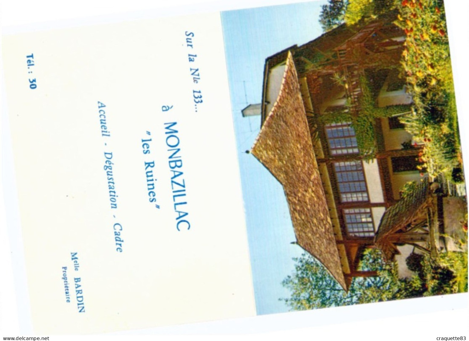 1970 - MONTBAZILLAC  "LES RUINES"  SUR LA Nle 133- MELLE BARDIN PROP. - Petit Format : 1961-70