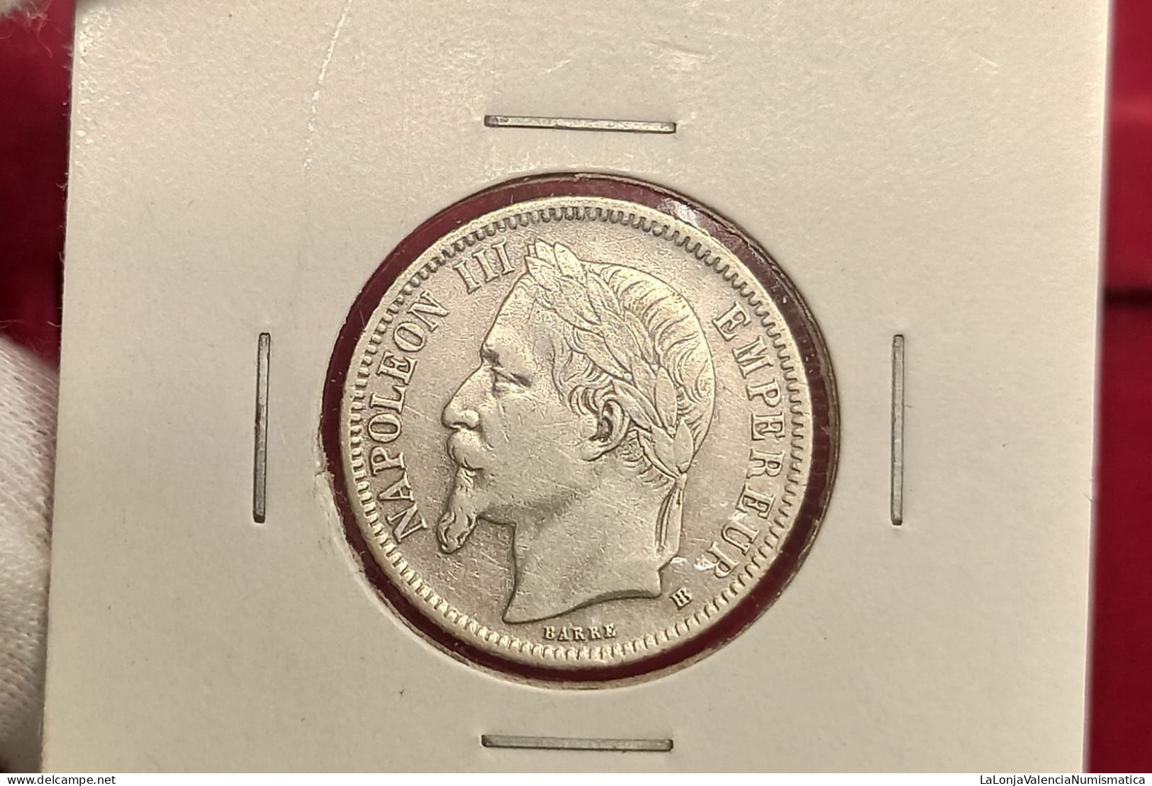 Francia France 1 Franc 1867 BB Strasbourg Km 806 Plata - Autres & Non Classés