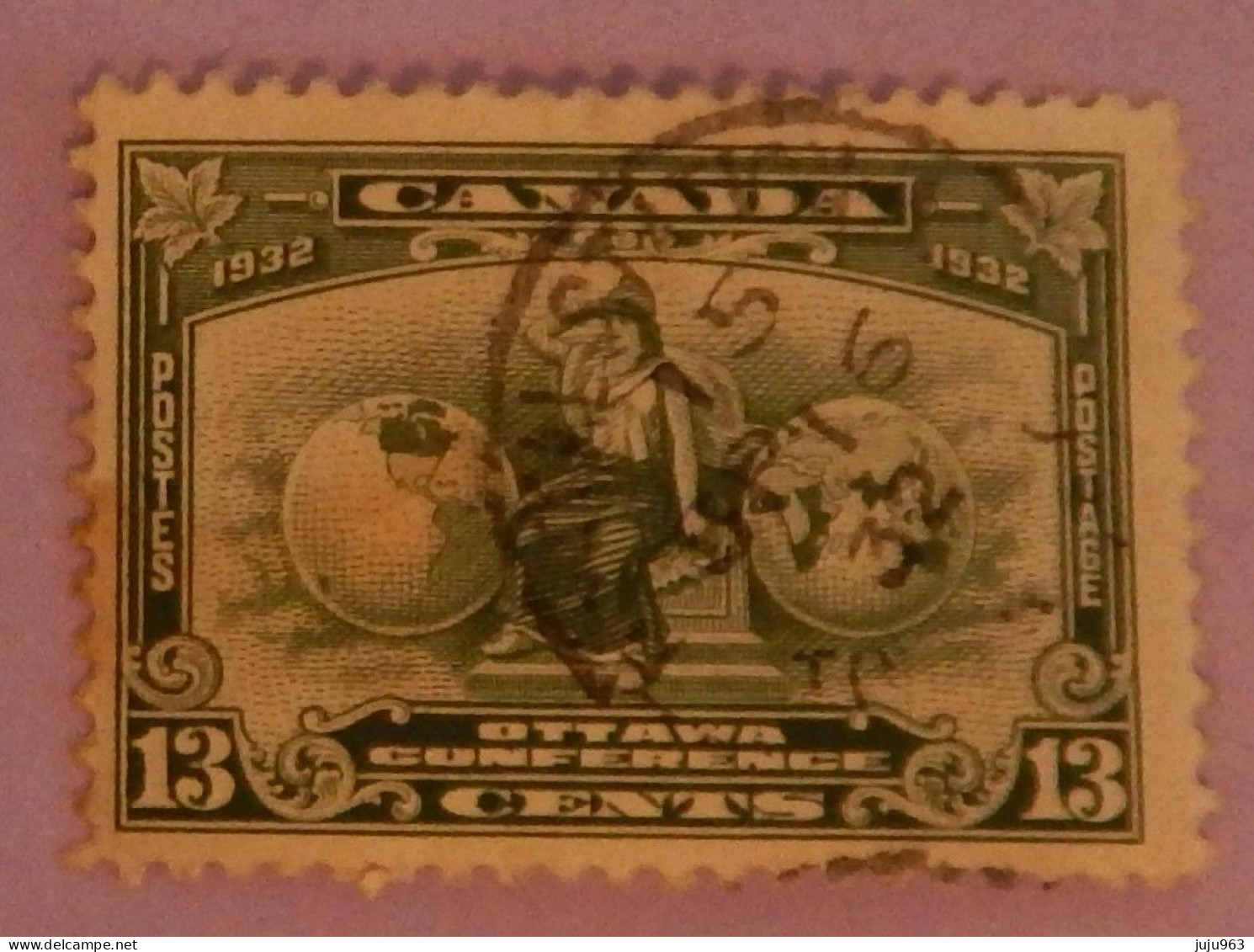 CANADA YT 160 OBLITÉRÉ "ALLEGORIE DE L EMPIRE" ANNÉE 1932 - Used Stamps