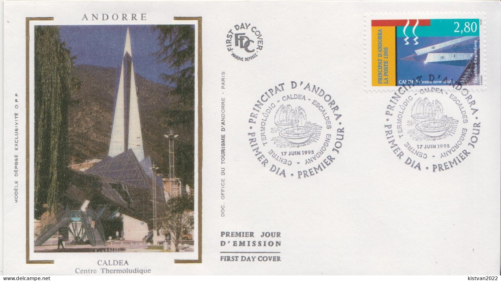 Andorra Stamp On Silk FDC - Otros & Sin Clasificación