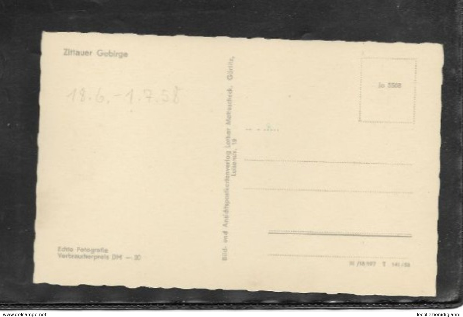 1013) Alte Ak Cartolina Germania DDR Gruss Aus Kurort Jonsdorf Multiview Saluti Dalla Stazione Climatica 1958 - Jonsdorf