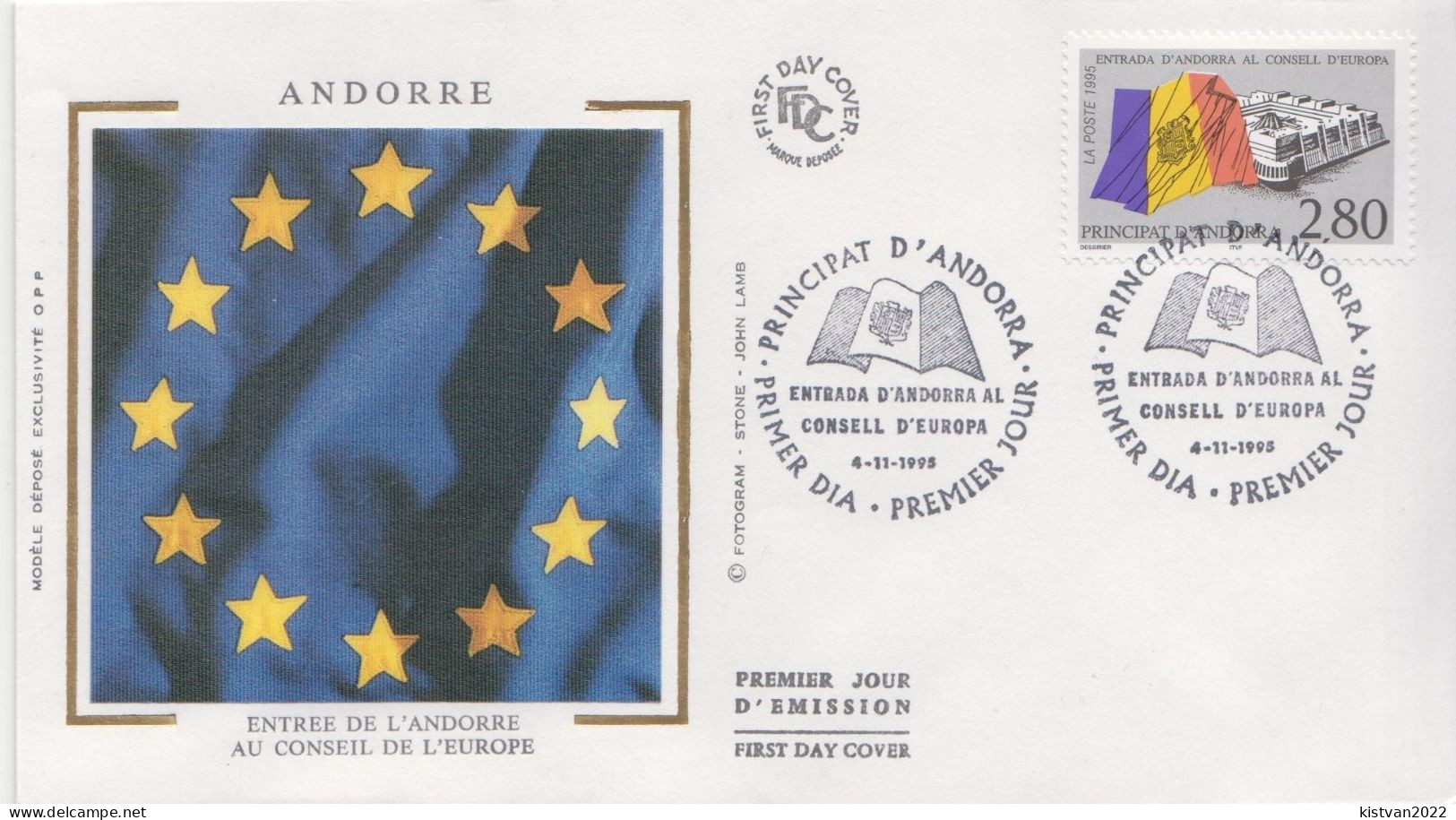 Andorra Stamp On Silk FDC - FDC