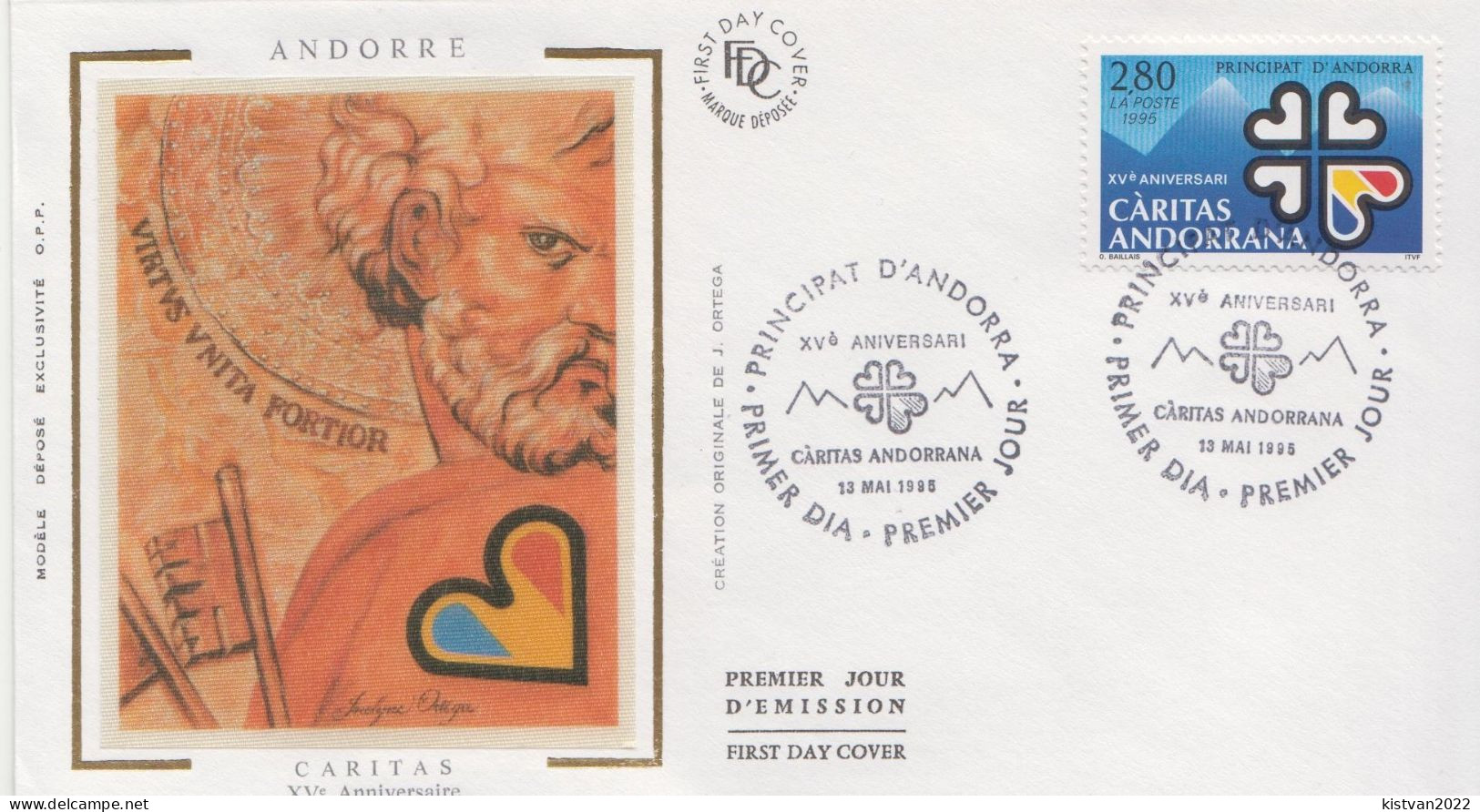 Andorra Stamp On Silk FDC - FDC