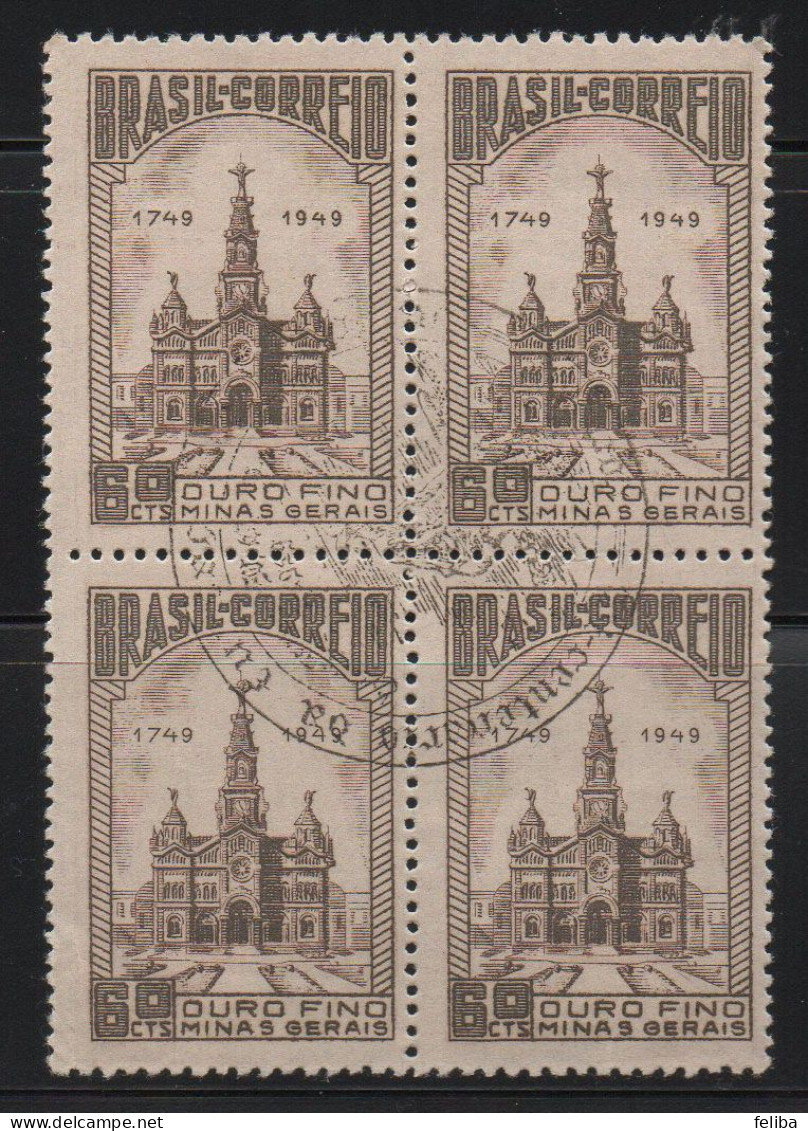 Brazil 1949 First Day Cancel On Block Of 4 - Ungebraucht