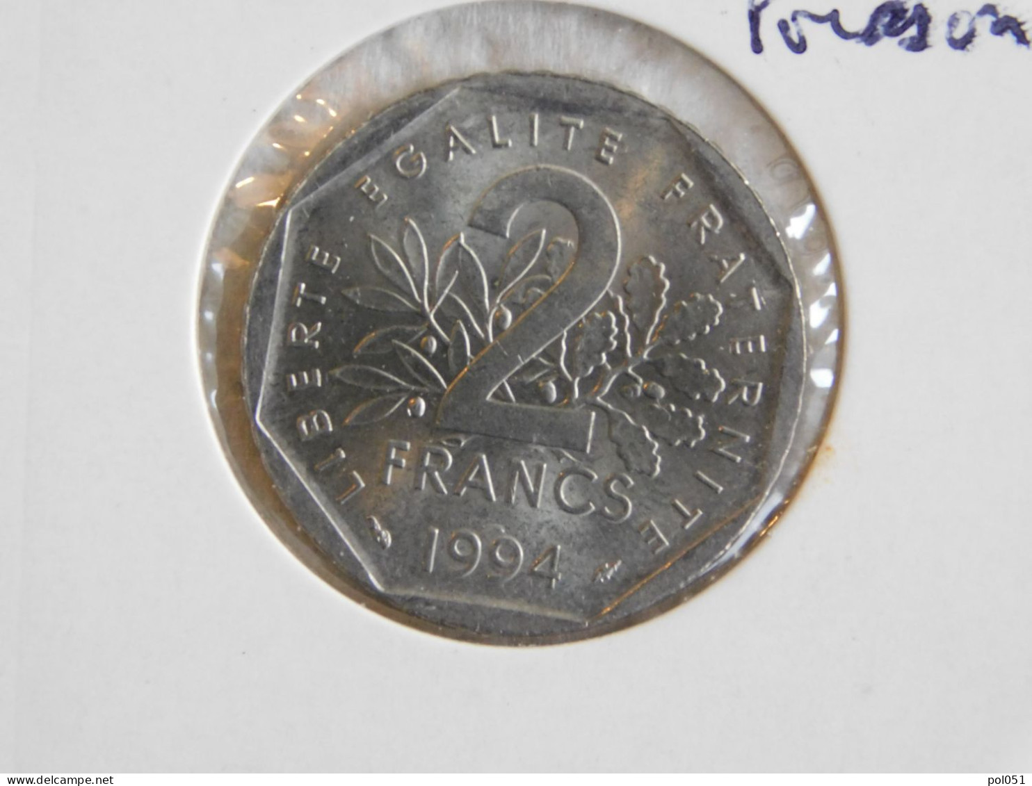 France 2 Francs 1994 Poisson SEMEUSE, NICKEL (847) - 2 Francs
