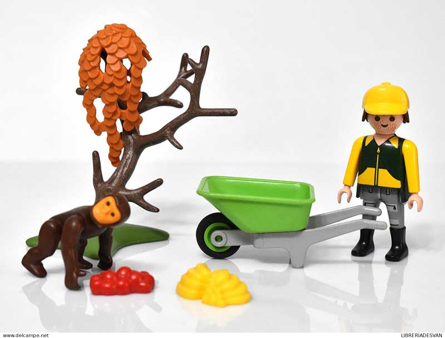 Playmobil Operario De Zoo Con Chimpancé - Playmobil