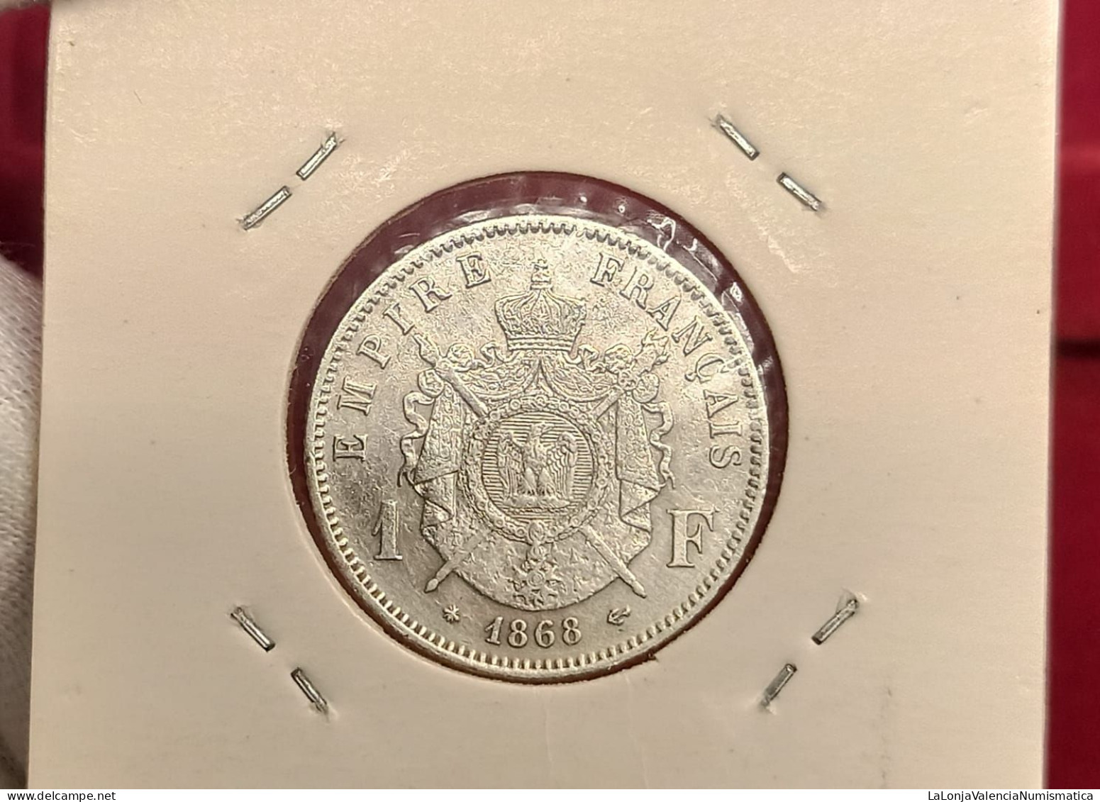 Francia France 1 Franc 1868 A Paris Km 806 Plata - Autres & Non Classés