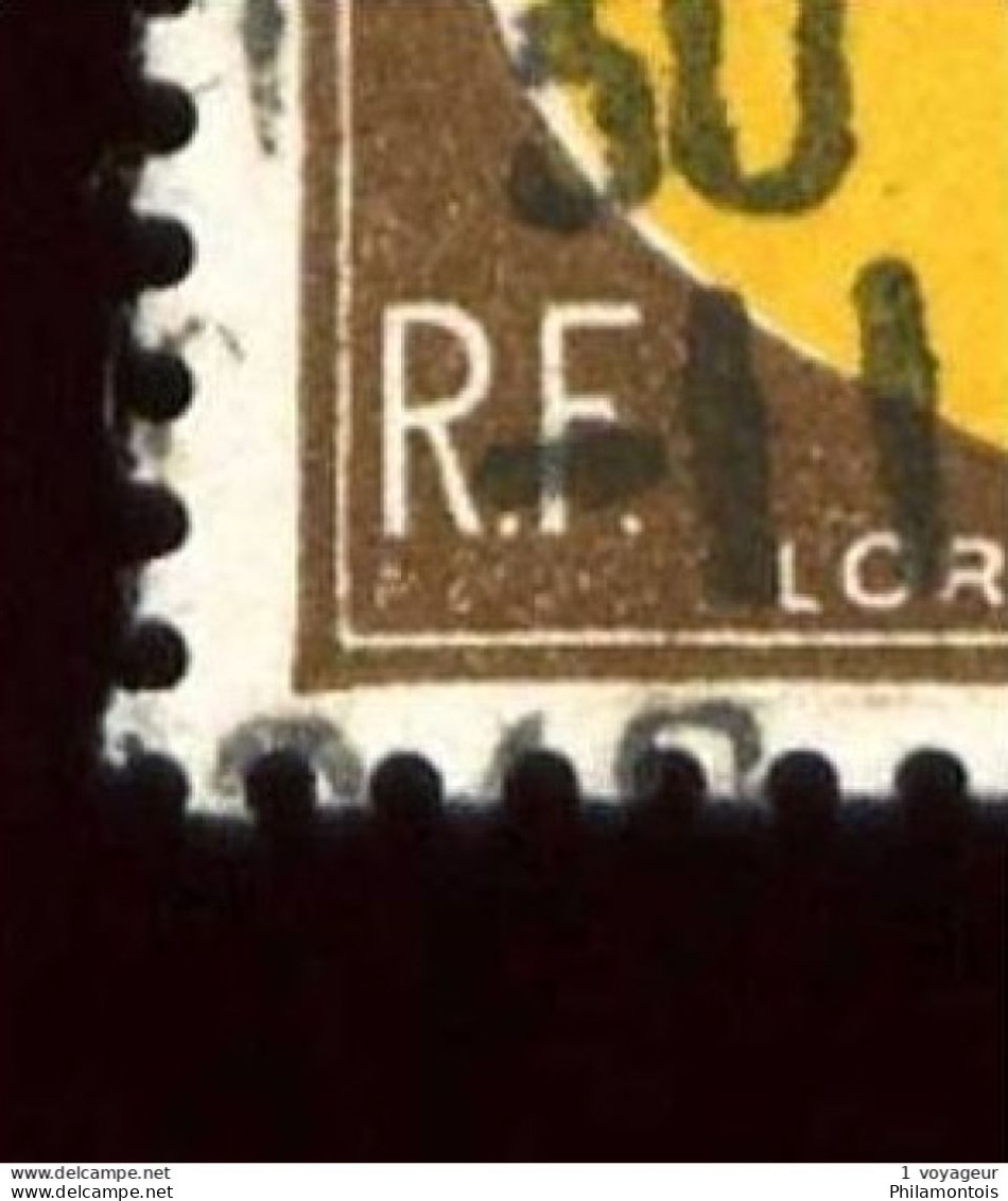 757 - 50c LORRAINE - Variété : ""sans La Signature"" + Normal - Oblitéré - Très Beau - Used Stamps