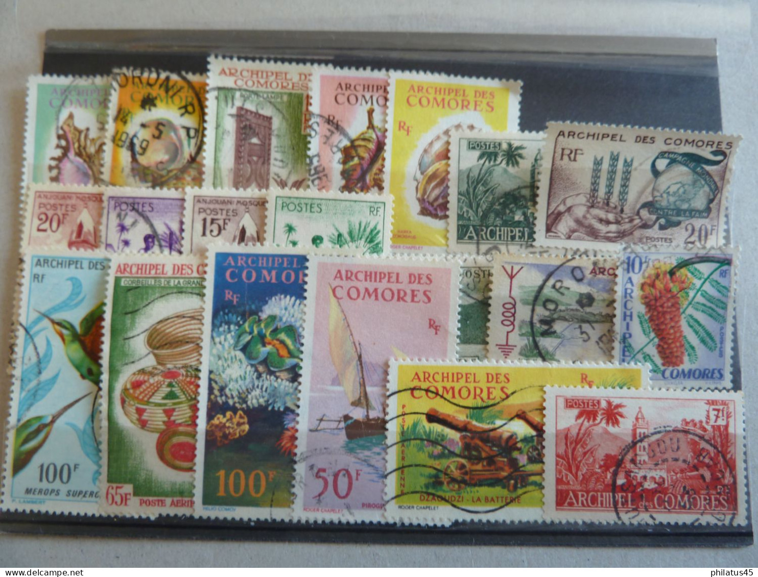 COLONIES FRANCAISES- COMORES LOT DE TIMBRES TOUS DIFFERENTS - Used Stamps