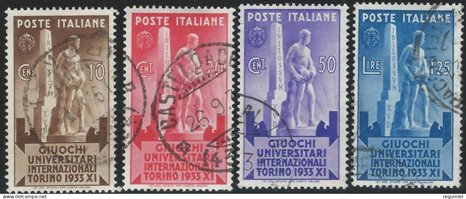 Italia U  321/324 (o) Usado 1933 - Gebraucht