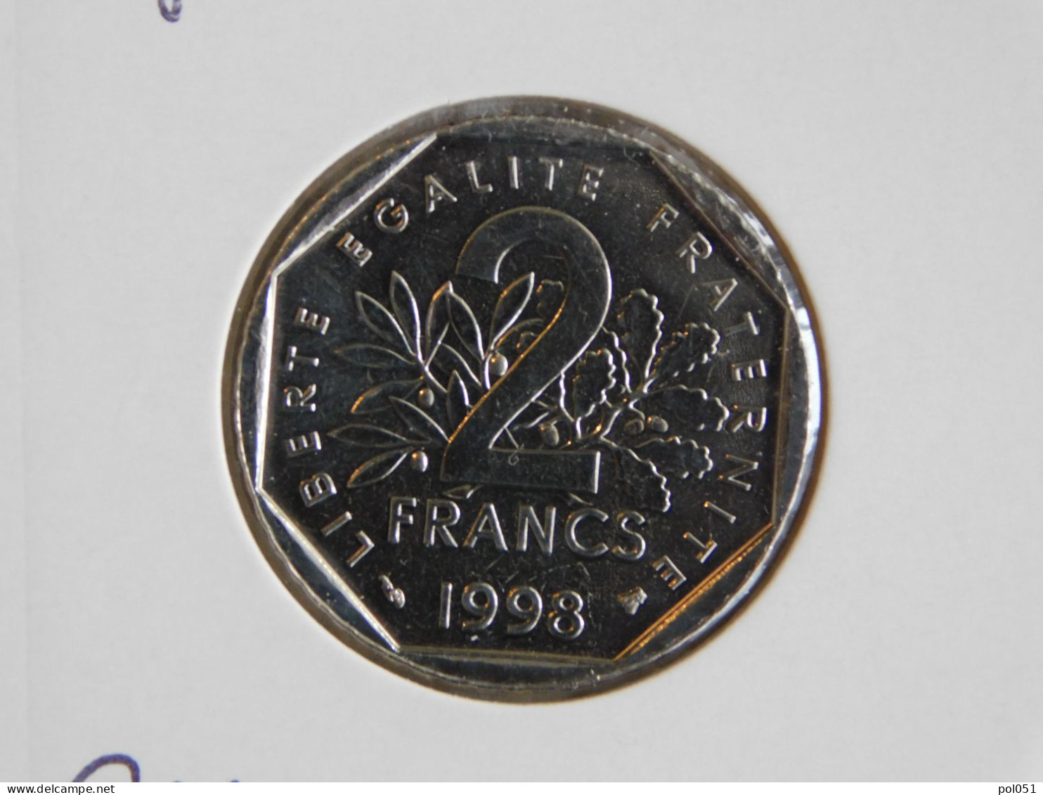 France 2 Francs 1998 BU SEMEUSE, NICKEL (852) - 2 Francs