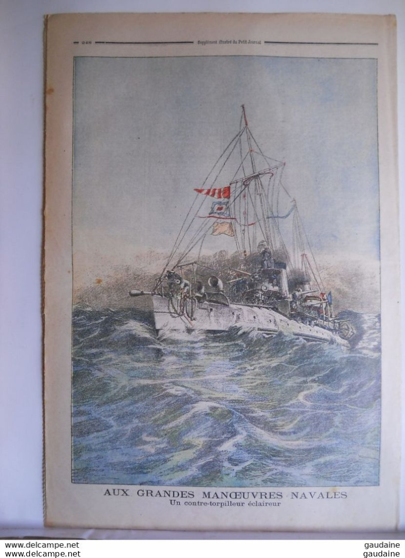 Le Petit Journal N°767 – 30 Juillet 1905 – Obsèques Des Victimes Du « Farfadet » -  Manoeuvres Navales Contre-torpilleur - Le Petit Journal