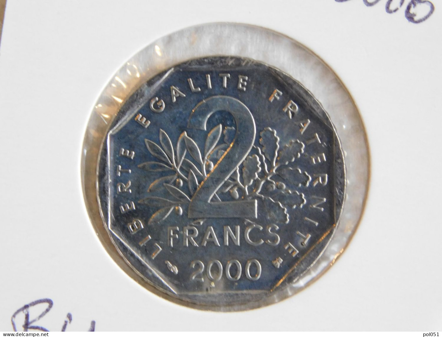 France 2 Francs 2000 BU SEMEUSE, NICKEL (855) - 2 Francs