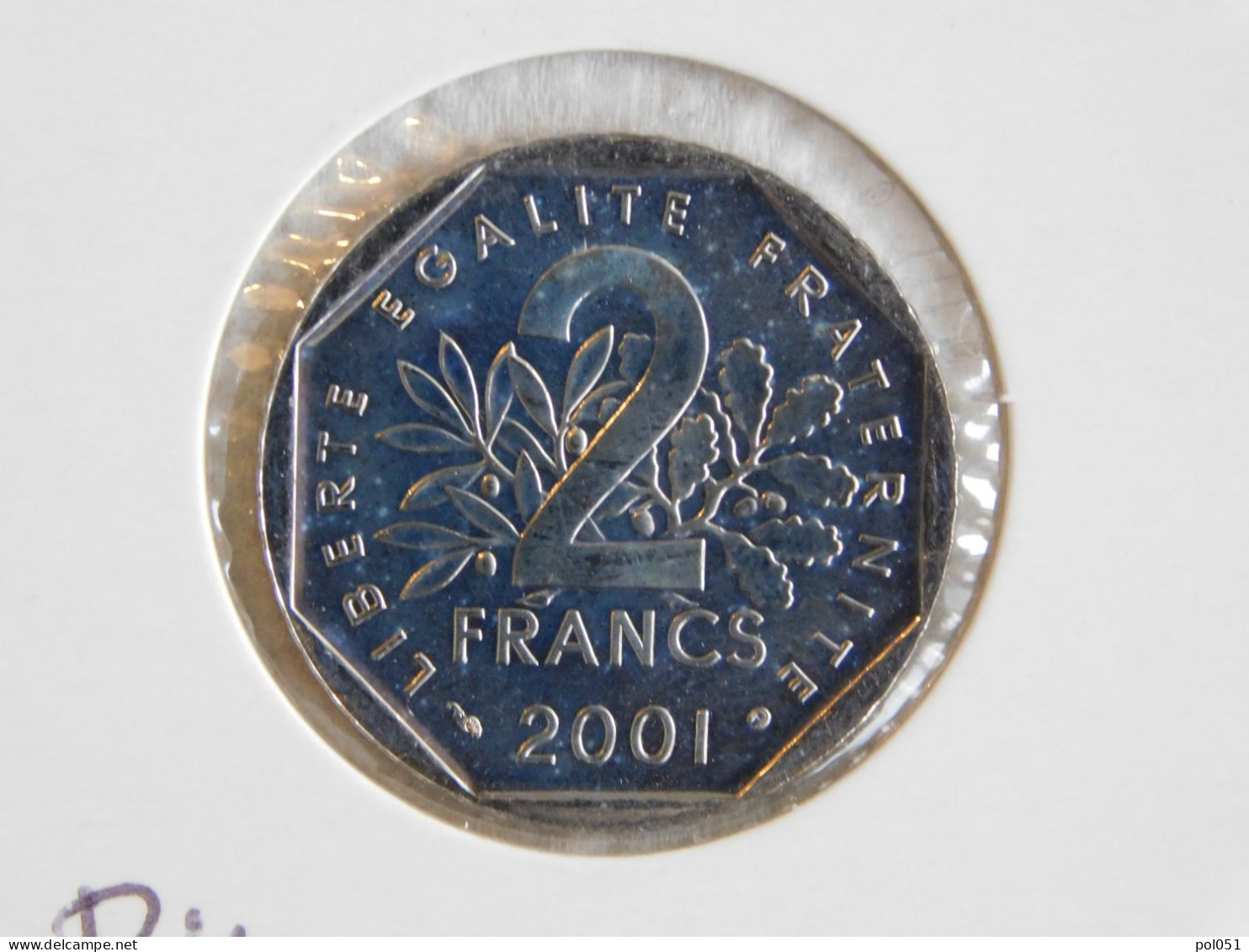 France 2 Francs 2001 BU SEMEUSE, NICKEL (856) - 2 Francs