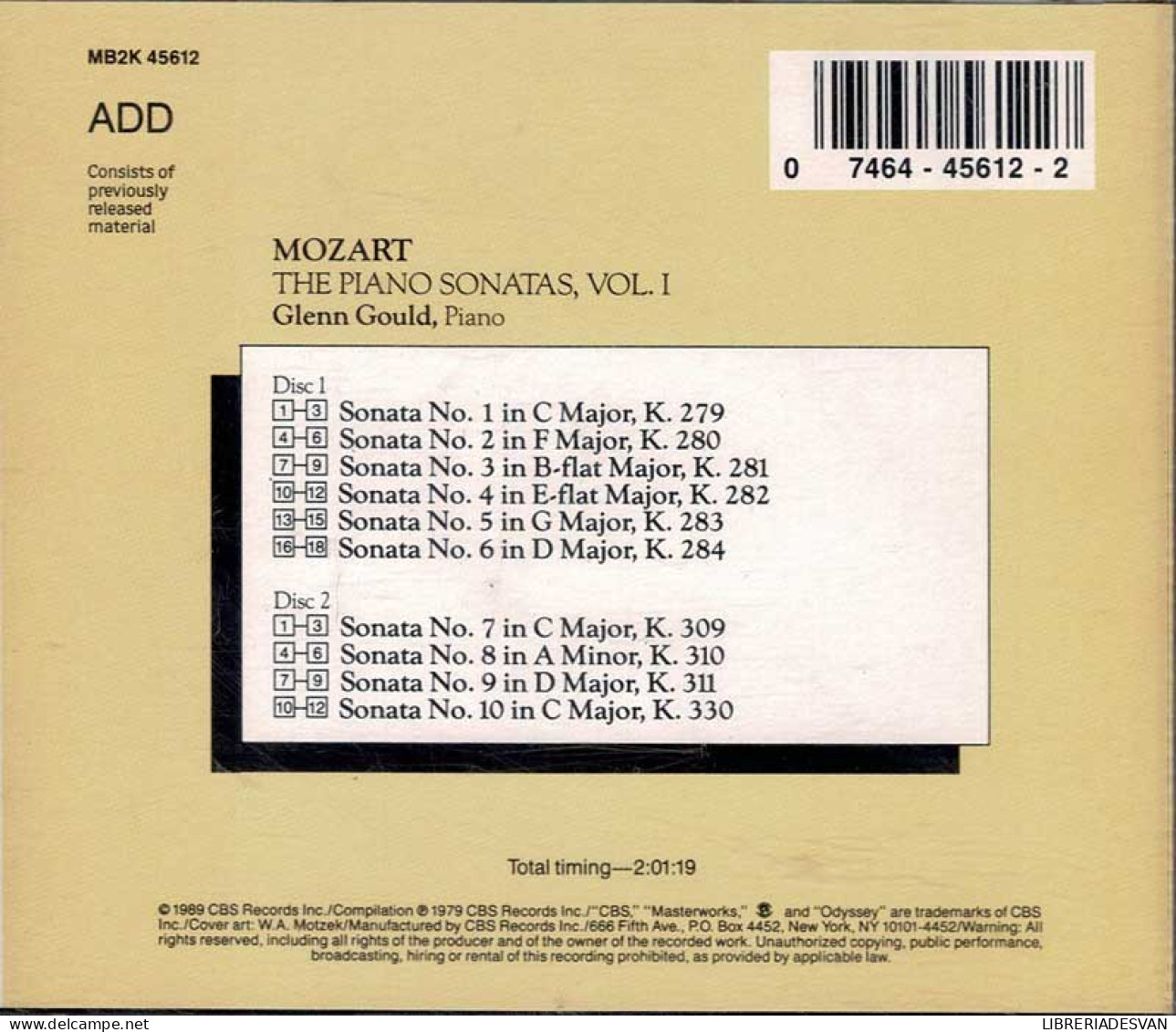 Mozart - The Piano Sonatas Vol. 1. 2 X CD - Klassik