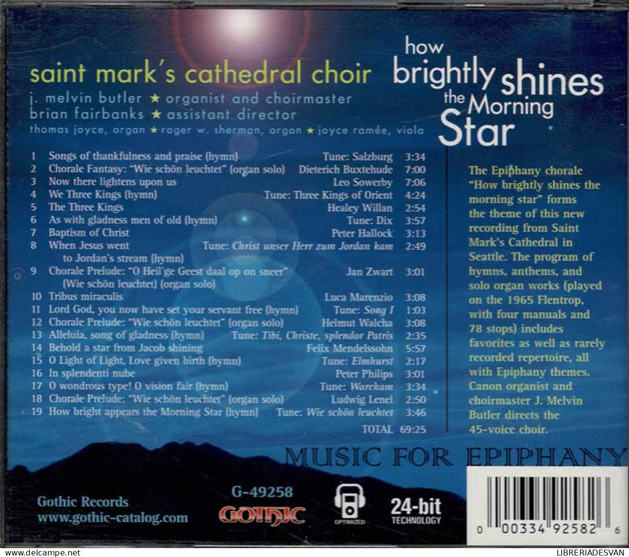 Saint Mark's Cathedral Choir - How Brightly Shines The Morning Star. CD - Klassik