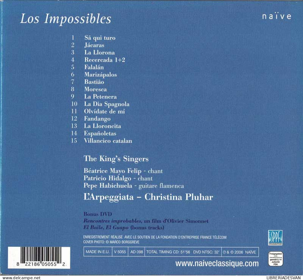 L'Arpeggiata. Christina Pluhar - Los Impossibles. CD + DVD - Classical