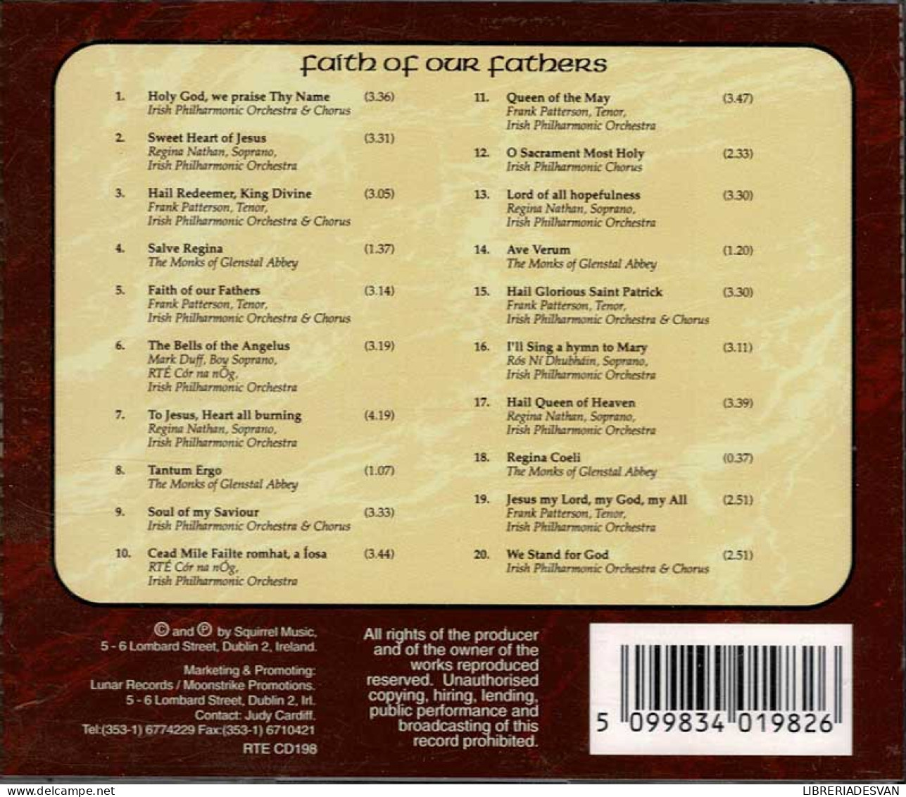 Faith Of Our Fathers (Classic Religious Anthems Of Ireland). CD - Klassik