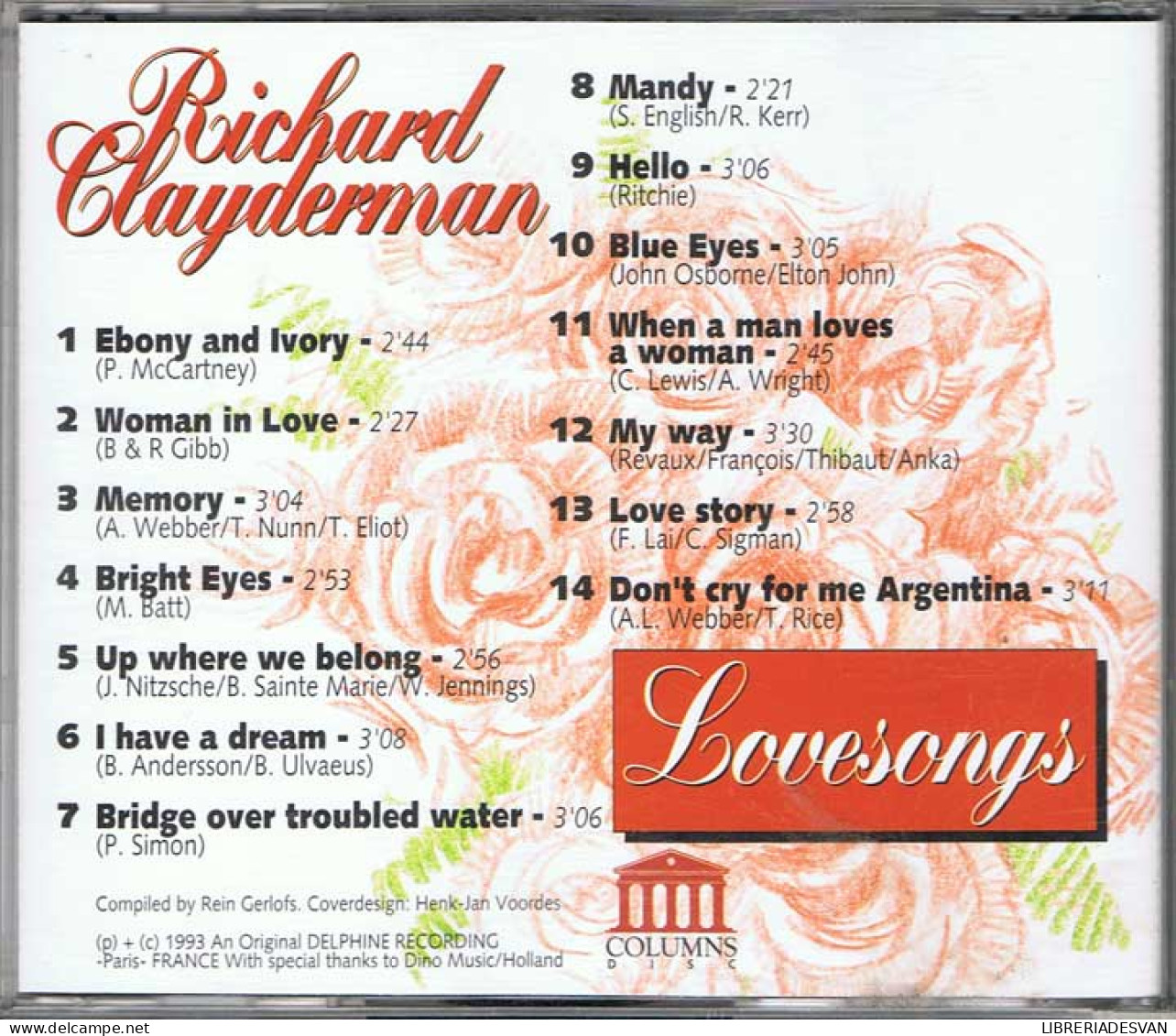 Richard Clayderman - Lovesongs. CD - Klassik