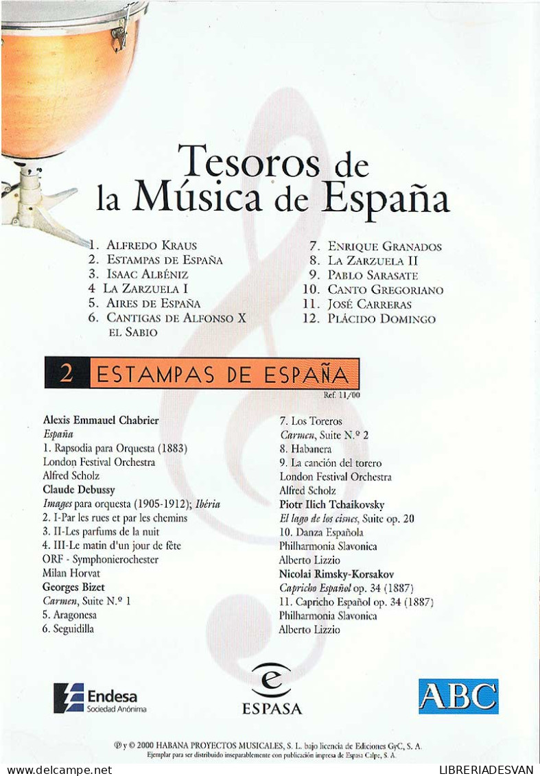 Tesoros De La Música De España Nº 2. Estampas De España. CD - Klassiekers