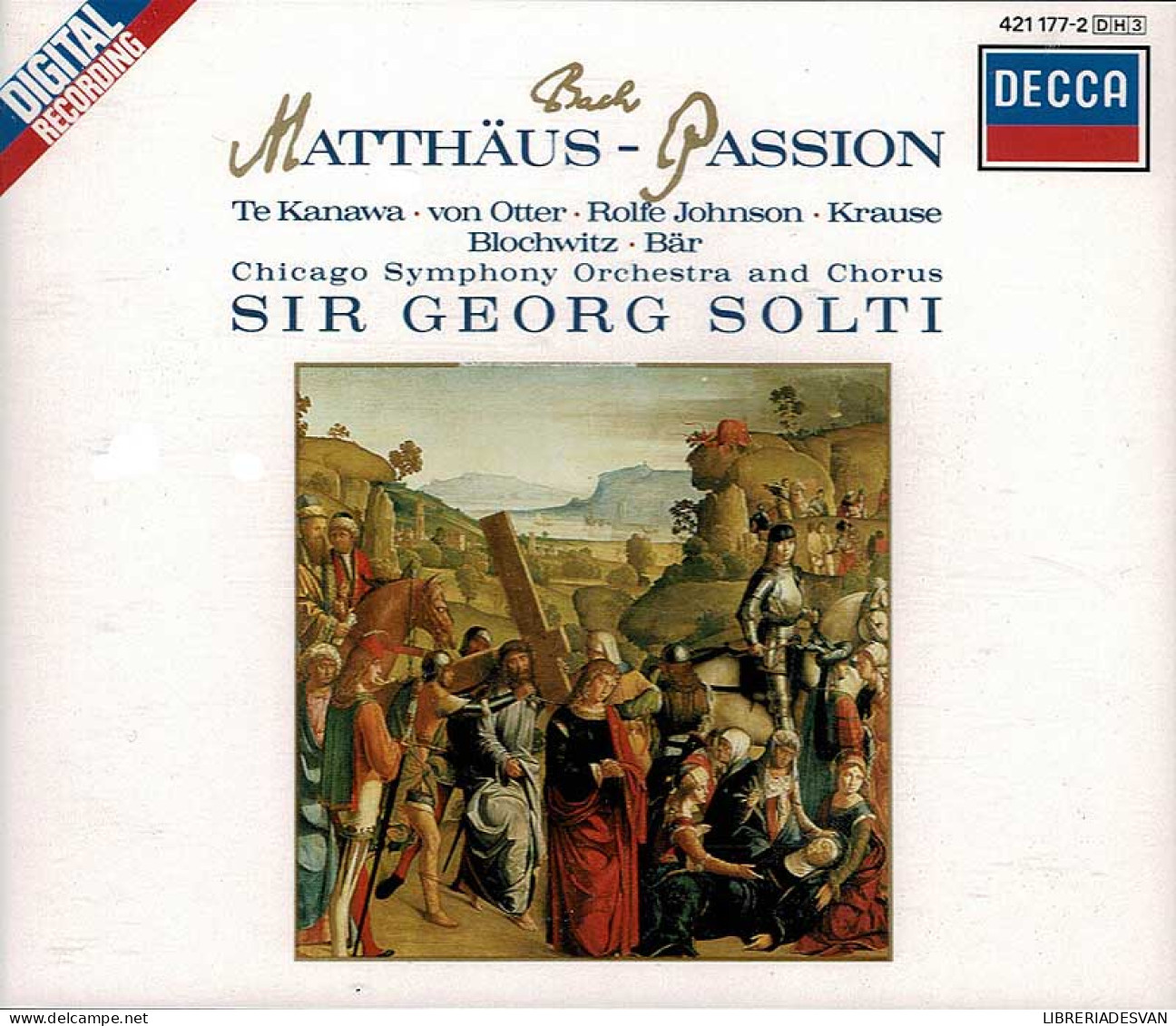 Bach - Matthaus Passion. Chicago Symphony. Solti. Box 3 CD + Libro - Klassiekers