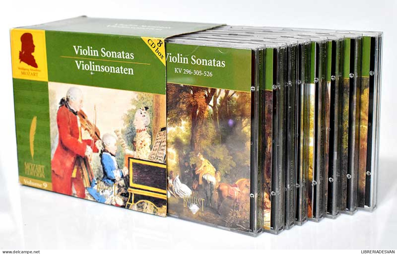 Mozart Edition Vol. 9 - Violin Sonatas. Box 8 X CD - Klassiekers