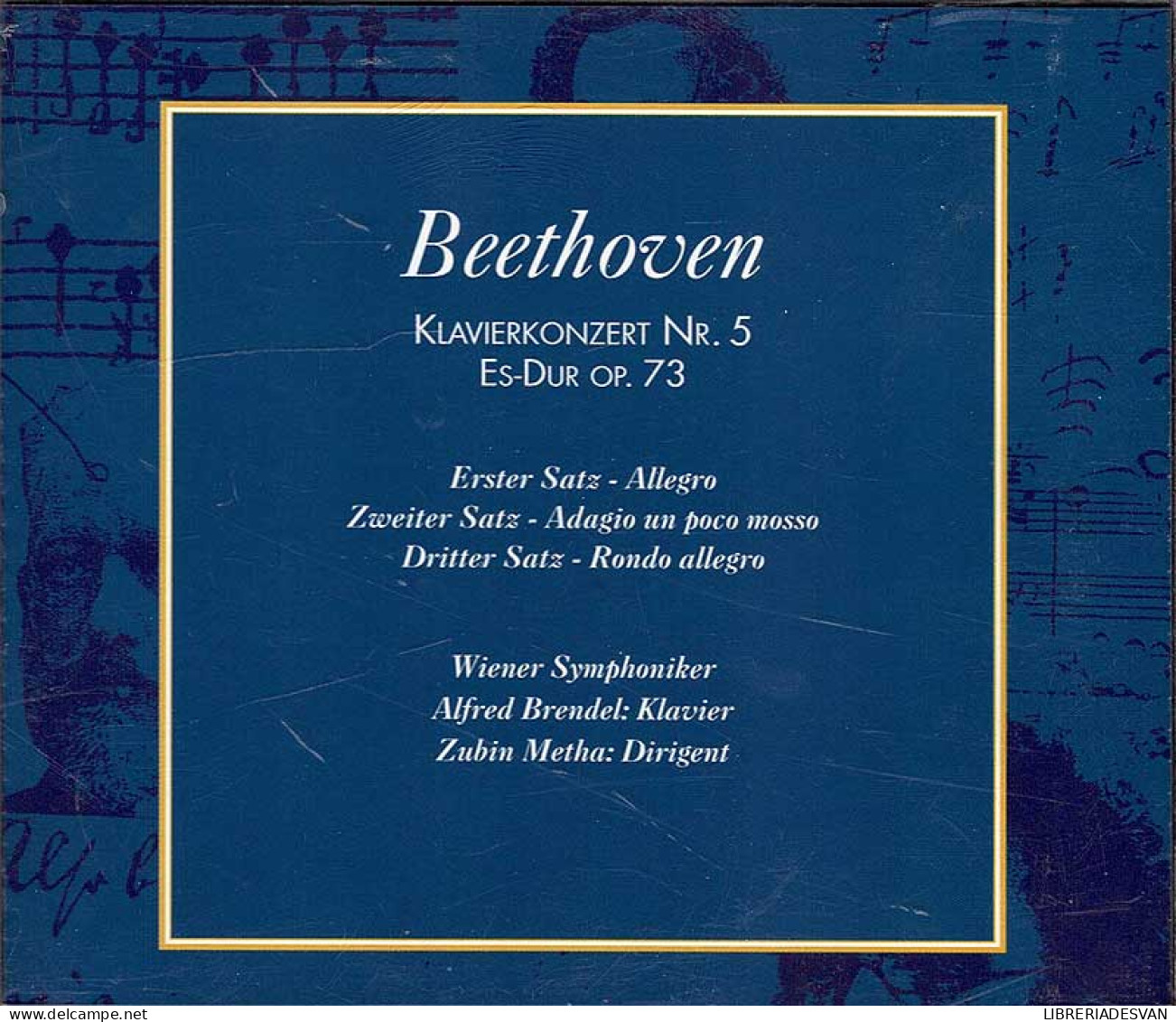 Beethoven - Klavierkonzert No. 5 Es-Dur Opus 73. CD - Classique