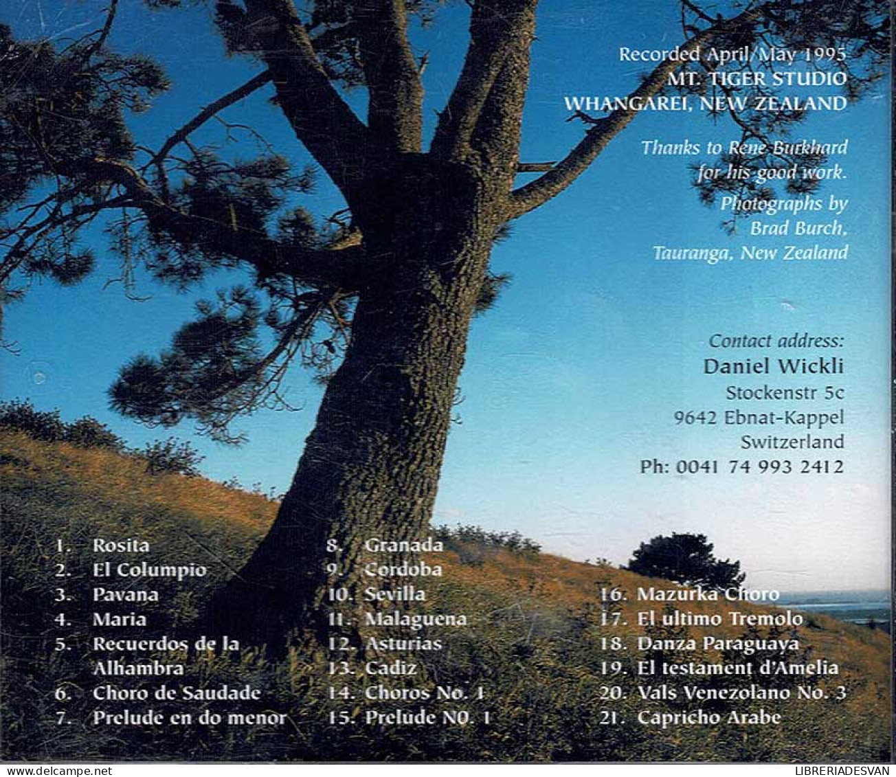 Daniel Wickli - The Timeless Beauty Of The Classical Guitar Volume Two . CD - Classical