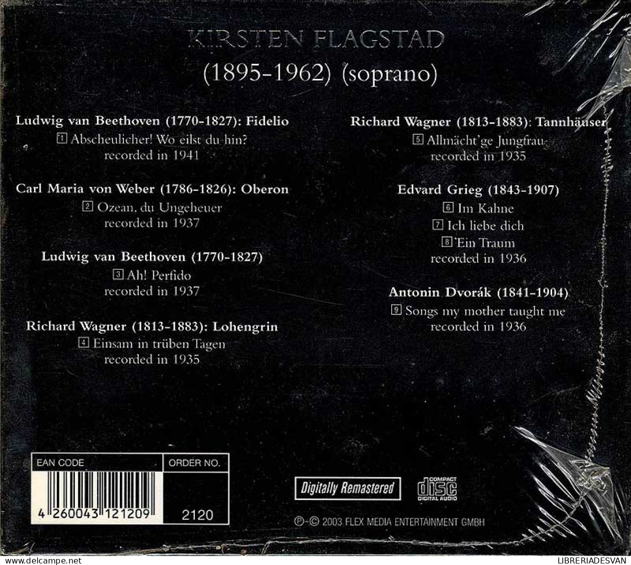 Kirsten Flagstad - Arias From: Fidelio-Oberon-Tannhäuser-Lohengrin And Many Others. CD - Classica