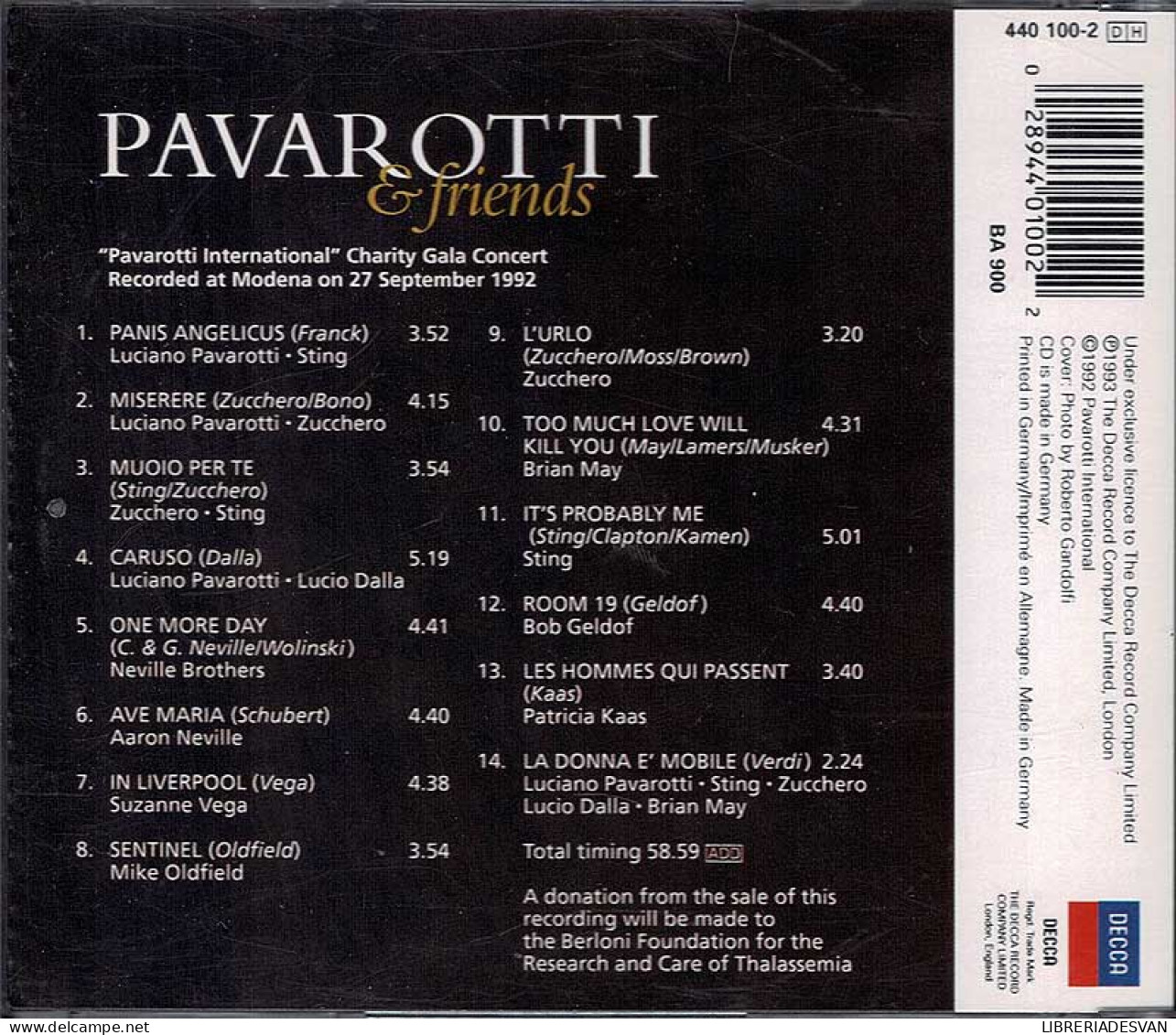 Pavarotti & Friends - Pavarotti & Friends. CD - Classica