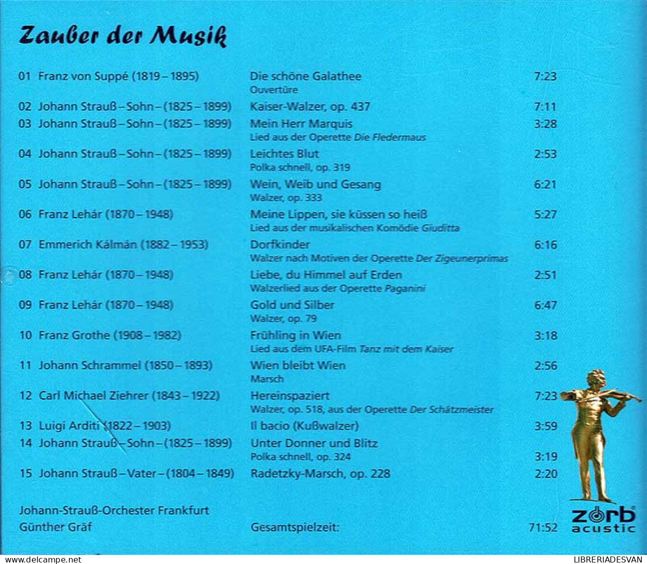 Johann-Strauss - Orchester Frankfurt - Zauber Der Musik. CD - Clásica