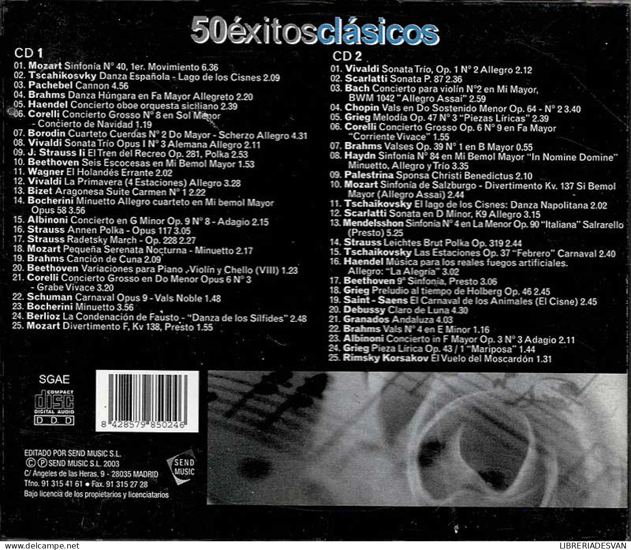 50 éxitos Clásicos. 2 X CD - Classical